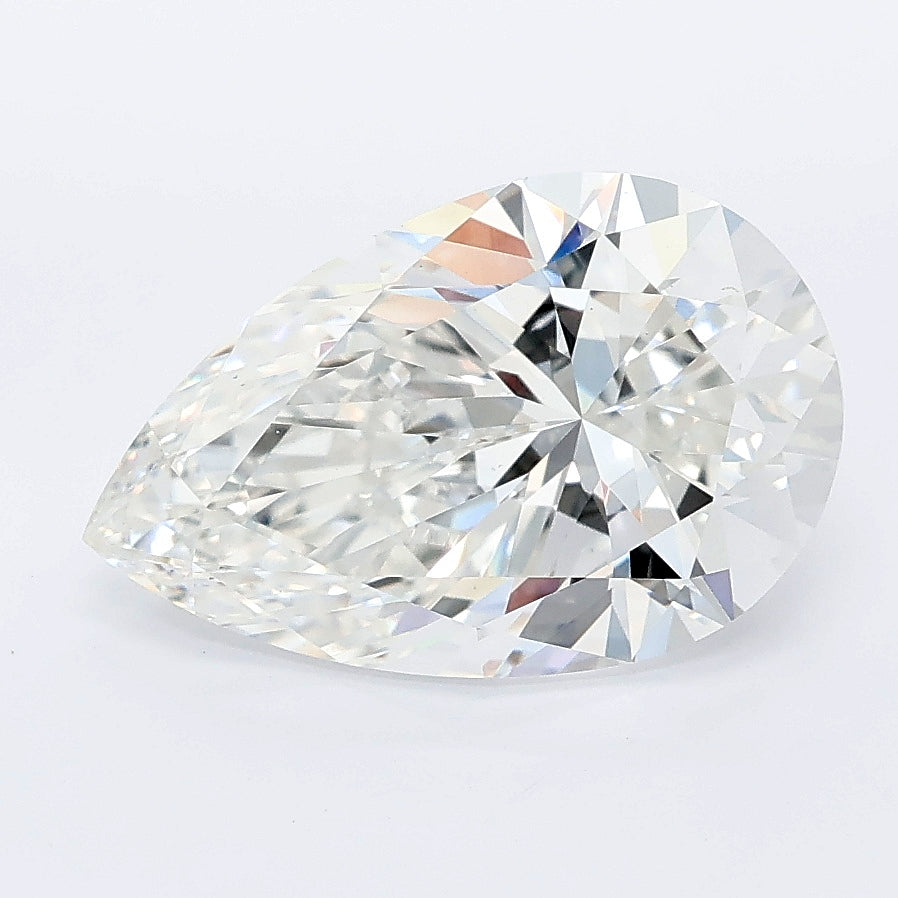 3.02 carat pear lab grown diamond E color VS1 clarity