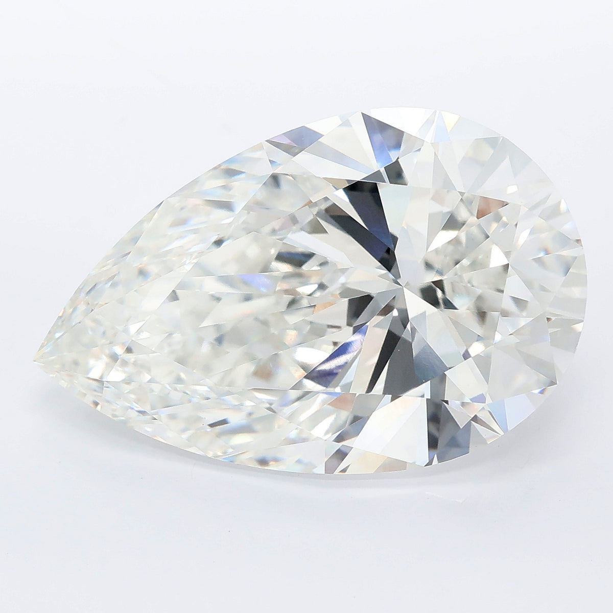 13.09 carat pear lab grown diamond F color VVS2 clarity