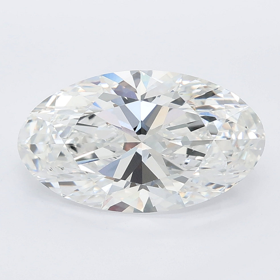 3.58 carat moval lab grown diamond E color VS1 clarity