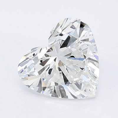 1.03 carat heart lab grown diamond E color VS1 clarity