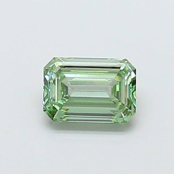 1.01 carat fancy vivid green emerald lab grown diamond VS1 clarity