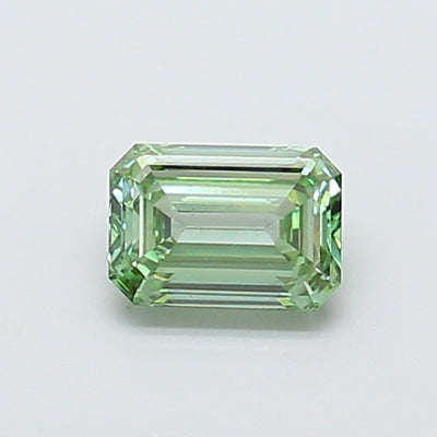 1.01 carat fancy vivid green emerald lab grown diamond VS1 clarity