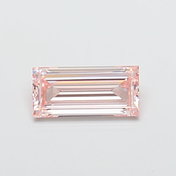 1.10 carat fancy pink baguette lab grown diamond VS1 clarity