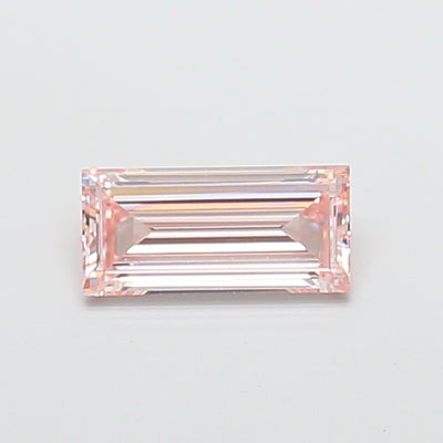 1.10 carat fancy pink baguette lab grown diamond VS1 clarity