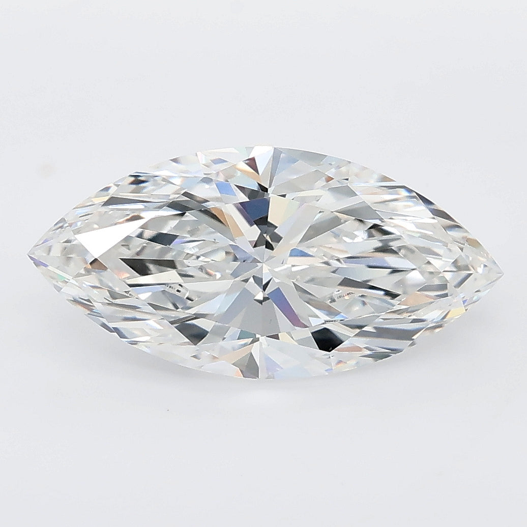 3.03 carat marquise lab grown diamond E color VS1 clarity