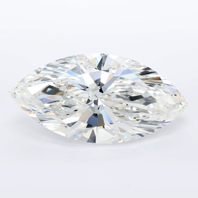15.01 carat marquise lab grown diamond F color VVS2 clarity