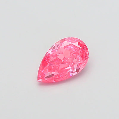1.06 carat fancy vivid pink pear lab grown diamond VVS2 clarity