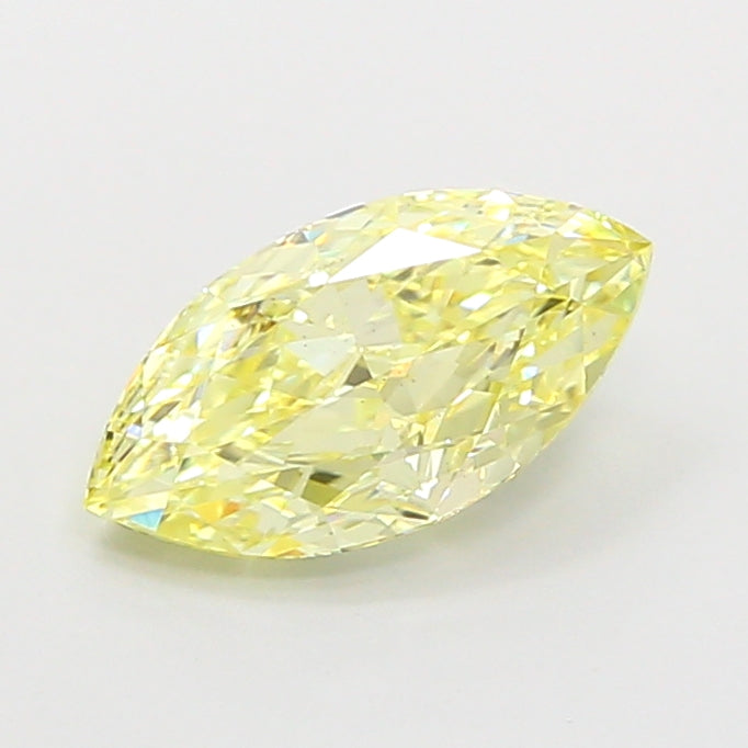 1.54 carat fancy yellow marquise lab grown diamond VS2 clarity
