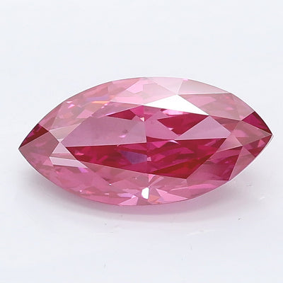2.00 carat fancy vivid pink marquise lab grown diamond VS1 clarity