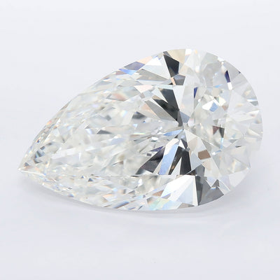 13.08 carat pear lab grown diamond E color VVS2 clarity