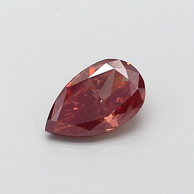 0.73 carat fancy pink brown pear lab grown diamond VS1 clarity
