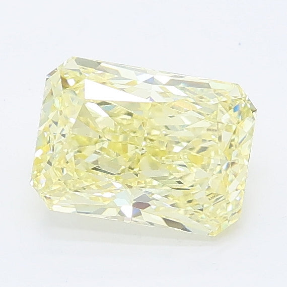 1.14 carat fancy yellow radiant lab grown diamond VS1 clarity