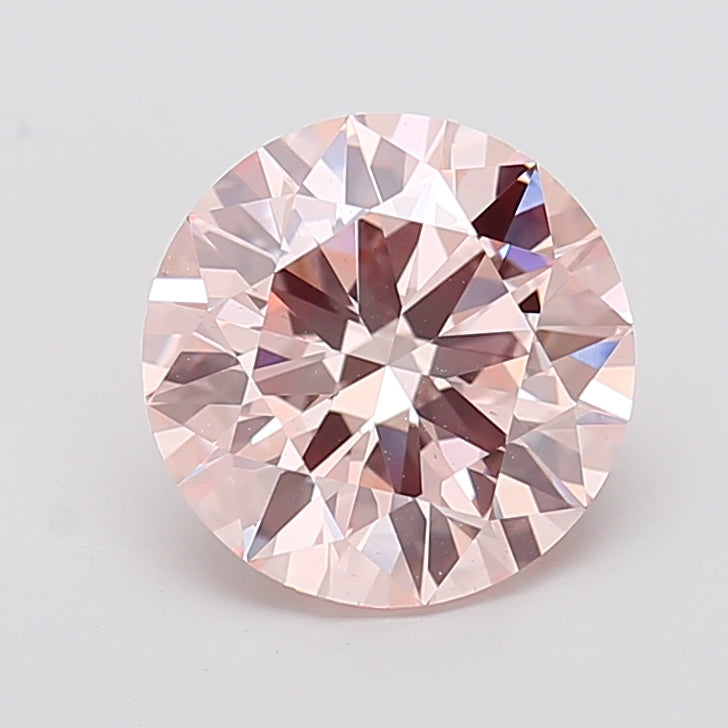 4.01 carat fancy pink round lab grown diamond VS1 clarity