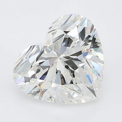 2.01 carat heart lab grown diamond E color VVS2 clarity