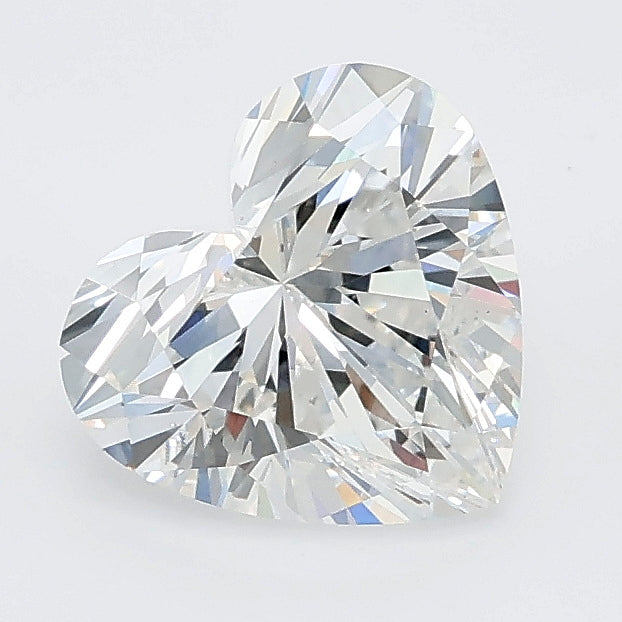1.55 carat heart lab grown diamond E color VS1 clarity