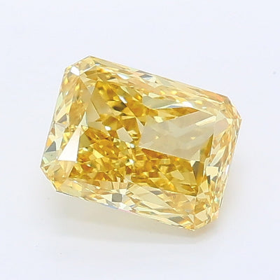 1.02 carat fancy intense yellow radiant lab grown diamond VVS2 clarity
