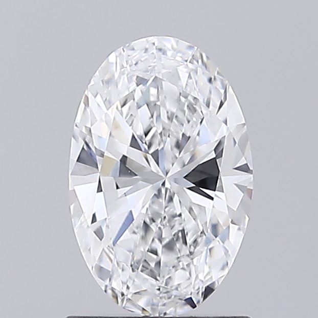 0.94 carat oval lab grown diamond D color VS1 clarity