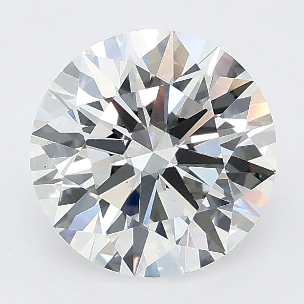2.06 carat round lab grown diamond E color VS1 clarity