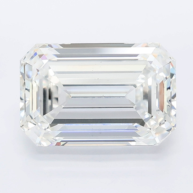 3.58 carat emerald lab grown diamond E color VS1 clarity