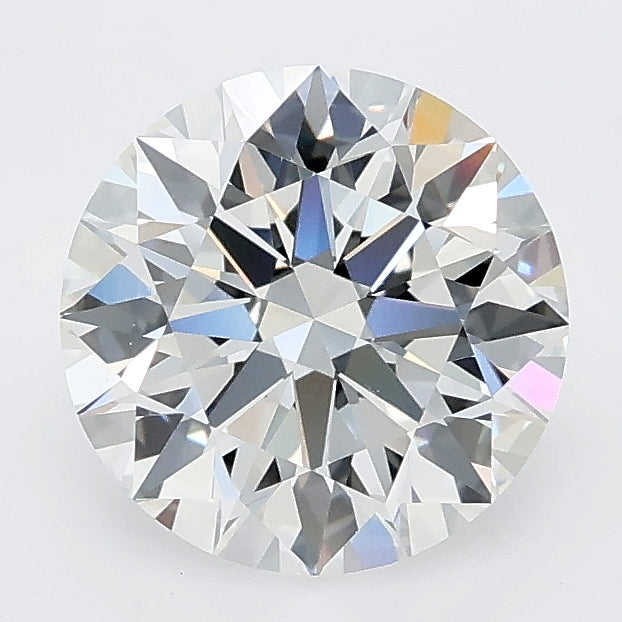 2.08 carat round lab grown diamond E color VVS2 clarity