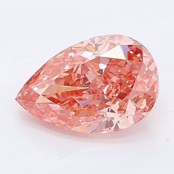 1.04 carat fancy vivid pink pear lab grown diamond VS1 clarity