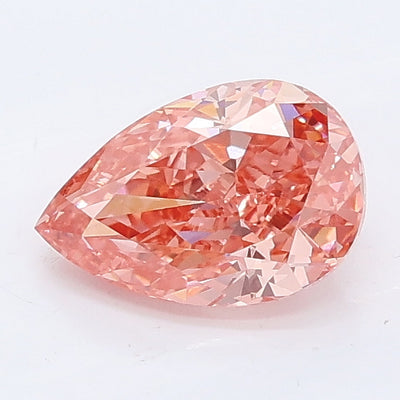 1.04 carat fancy vivid pink pear lab grown diamond VS1 clarity