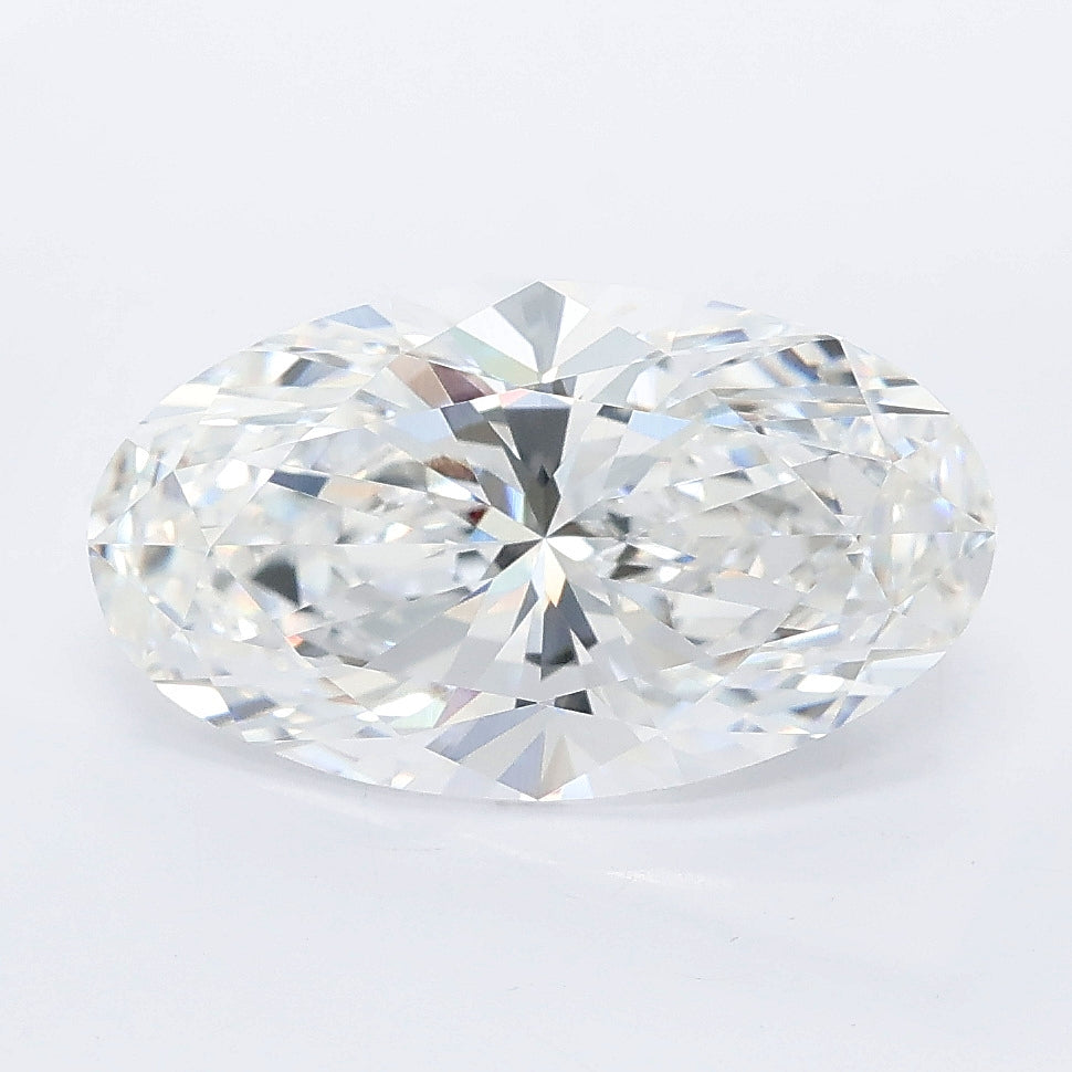 3.26 carat moval lab grown diamond E color VVS2 clarity