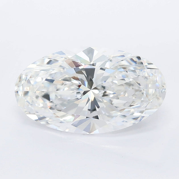 3.26 carat moval lab grown diamond E color VVS2 clarity