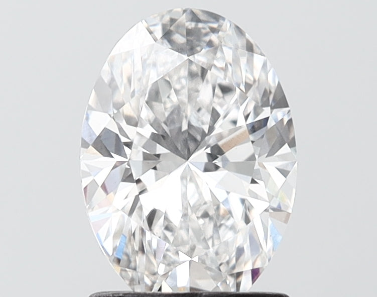 1.51 carat oval lab grown diamond E color VVS2 clarity
