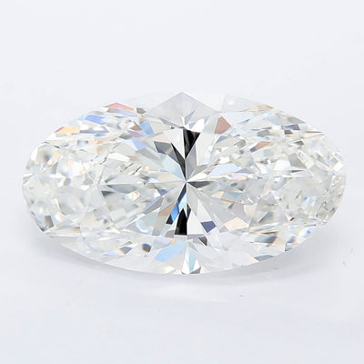 3.52 carat moval lab grown diamond E color VVS2 clarity