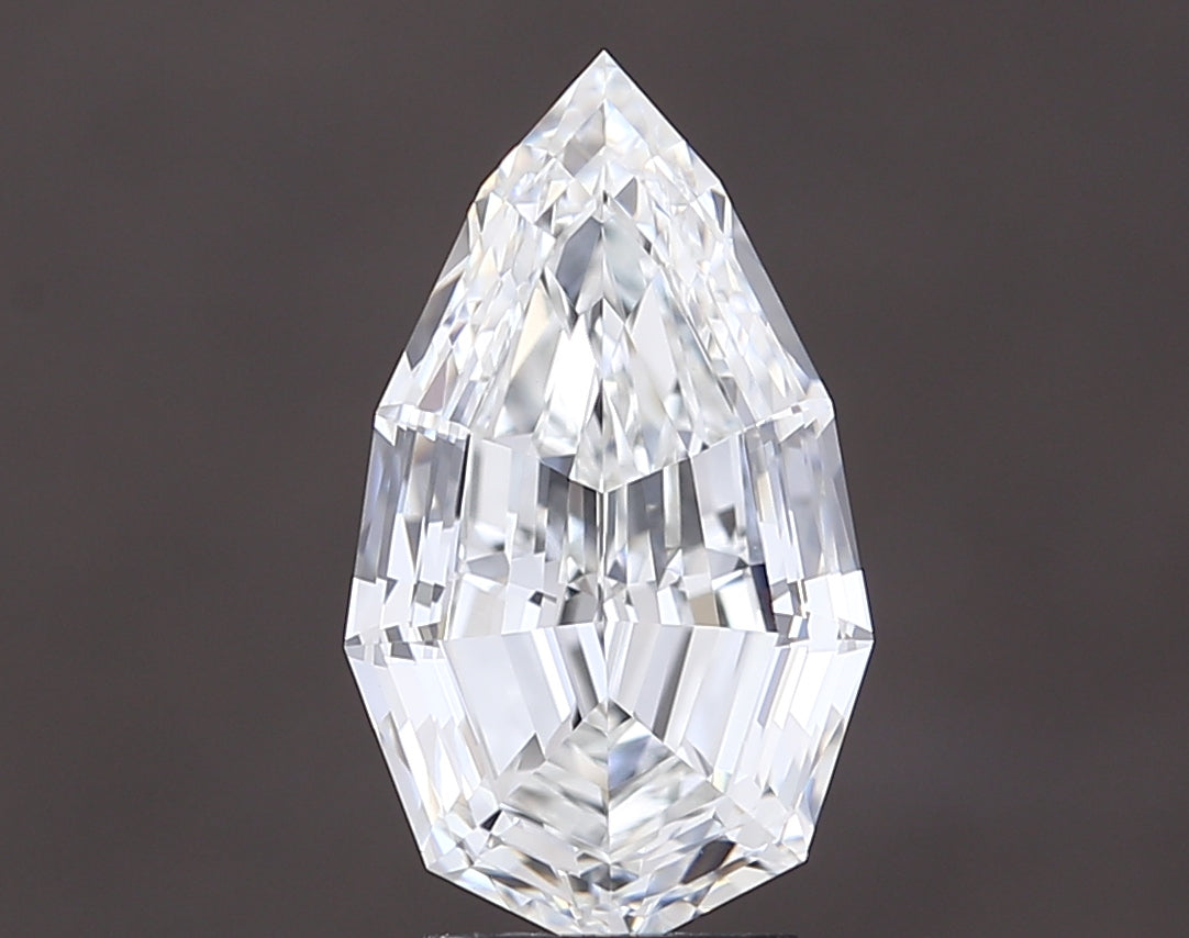 4.07 carat pear lab grown diamond F color VVS2 clarity