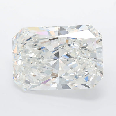 6.01 carat radiant lab grown diamond F color VVS2 clarity