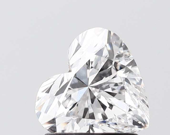 1.24 carat heart lab grown diamond E color VVS2 clarity