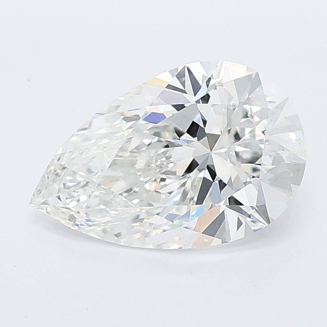 1.23 carat pear lab grown diamond E color VS1 clarity