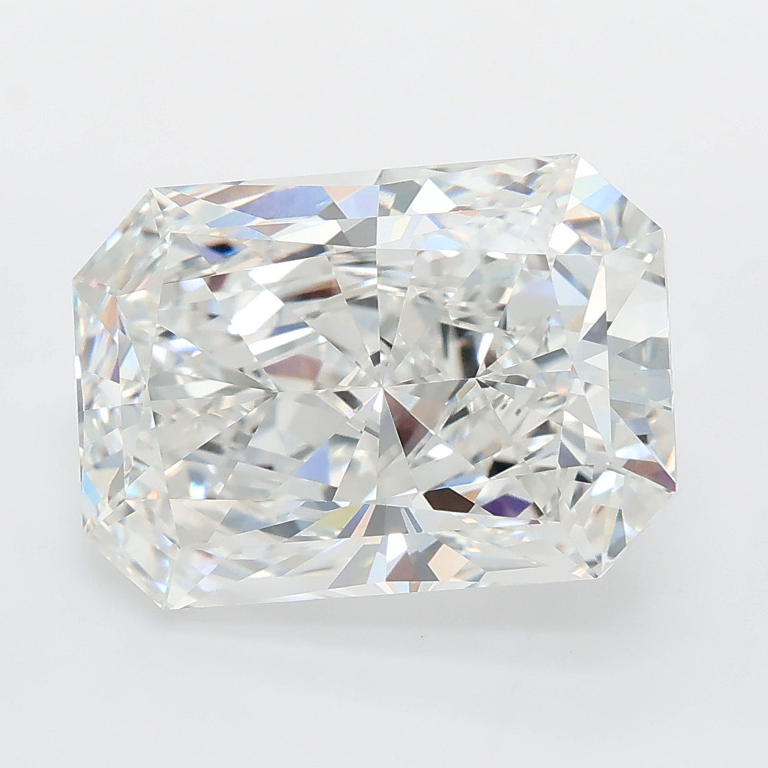 8.03 carat radiant lab grown diamond F color VVS2 clarity