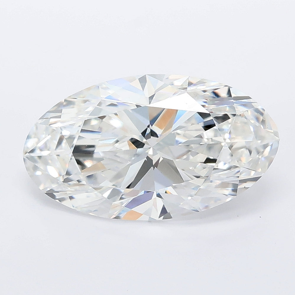 3.56 carat moval lab grown diamond E color VVS2 clarity
