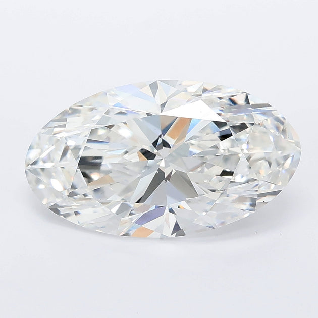 3.56 carat moval lab grown diamond E color VVS2 clarity