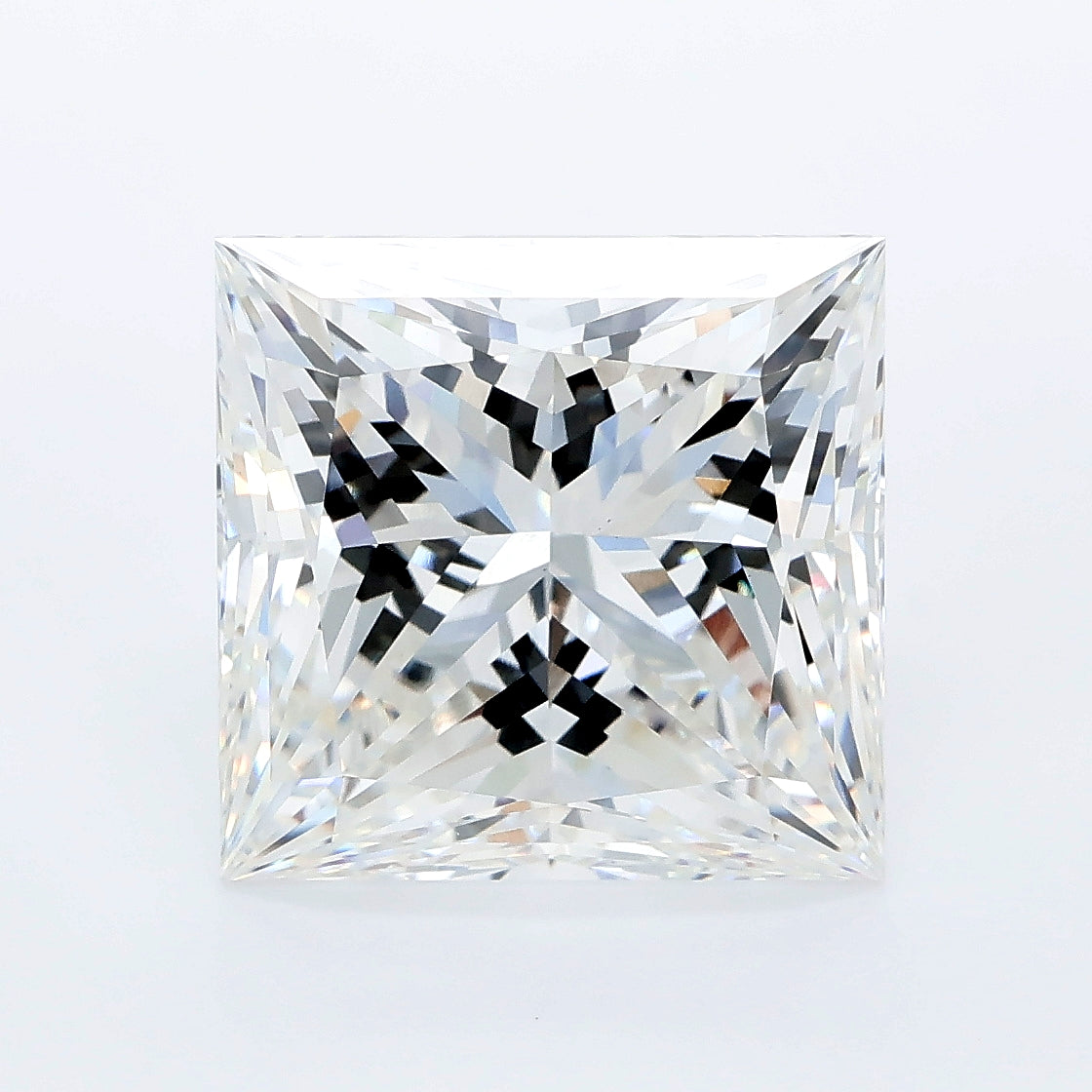 7.03 carat princess lab grown diamond F color VVS2 clarity