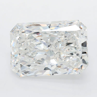8.02 carat radiant lab grown diamond E color VVS2 clarity