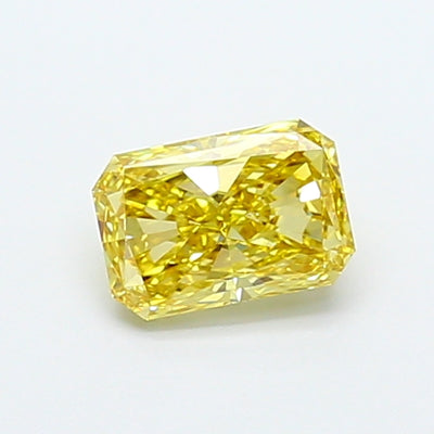 1.07 carat fancy intense yellow radiant lab grown diamond VVS2 clarity