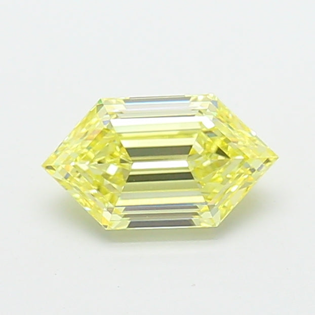 1.98 carat fancy yellow dutch marquise lab grown diamond VVS2 clarity