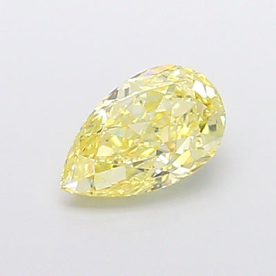 1.06 carat fancy intense yellow pear lab grown diamond VS1 clarity
