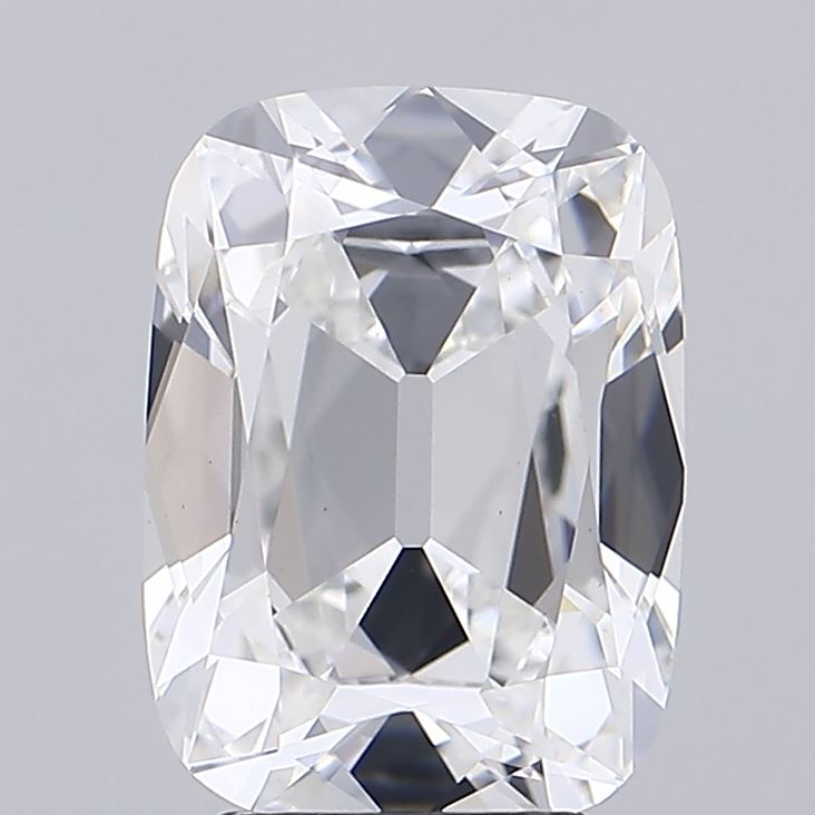 4.16 carat old mine cushion lab grown diamond E color VS1 clarity