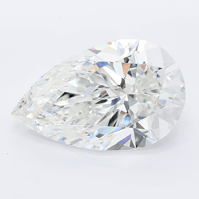 2.70 carat pear lab grown diamond E color VS1 clarity