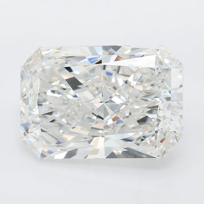 8.02 carat radiant lab grown diamond E color VVS2 clarity