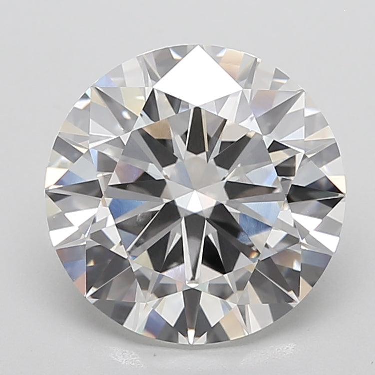 8.52 carat round lab grown diamond F color VVS2 clarity