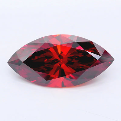 3.43 carat fancy deep orange marquise lab grown diamond VS1 clarity