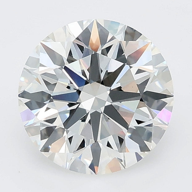 2.04 carat round lab grown diamond E color VVS2 clarity