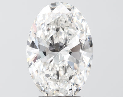 3.51 carat oval lab grown diamond F color VVS2 clarity