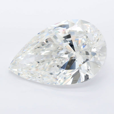 12.00 carat pear lab grown diamond F color VVS2 clarity